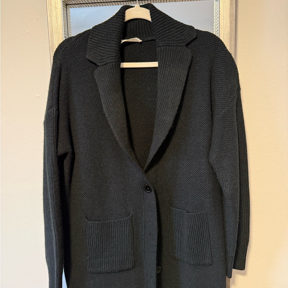 Women's Black Cardigan Sweater